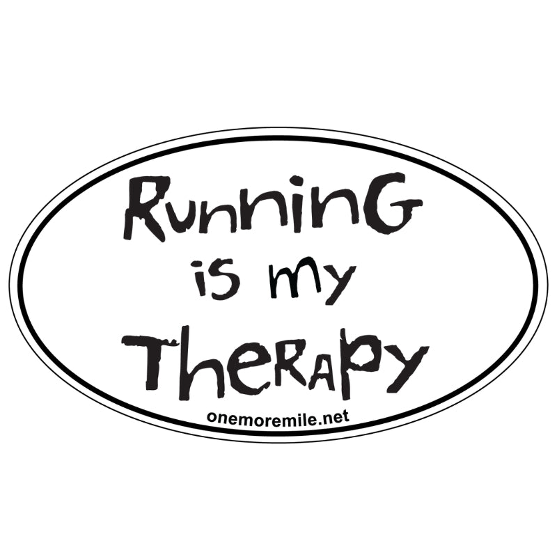 Car Magnet "Running Is My Therapy"