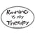 Large Oval Sticker "Running Is My Therapy"