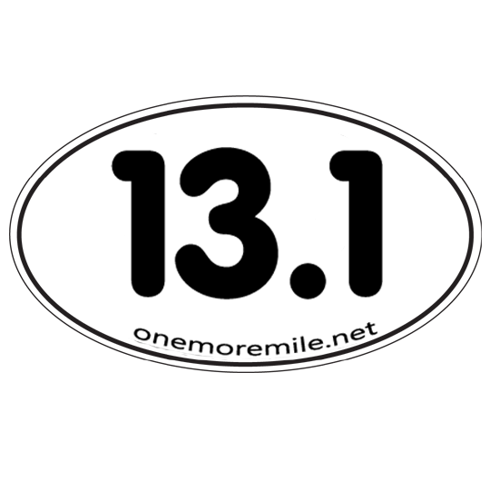 Car Magnet "13.1 Smooth Font" - White w/ Black Imprint