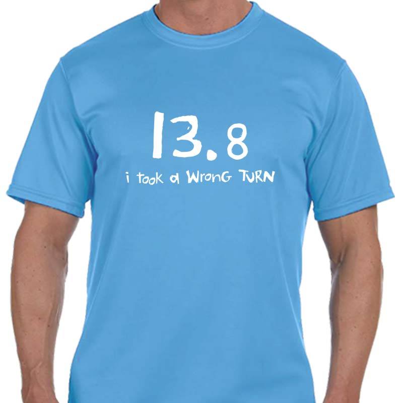 Men's Sports Tech Short Sleeve Crew - "13.8  I Took A Wrong Turn"