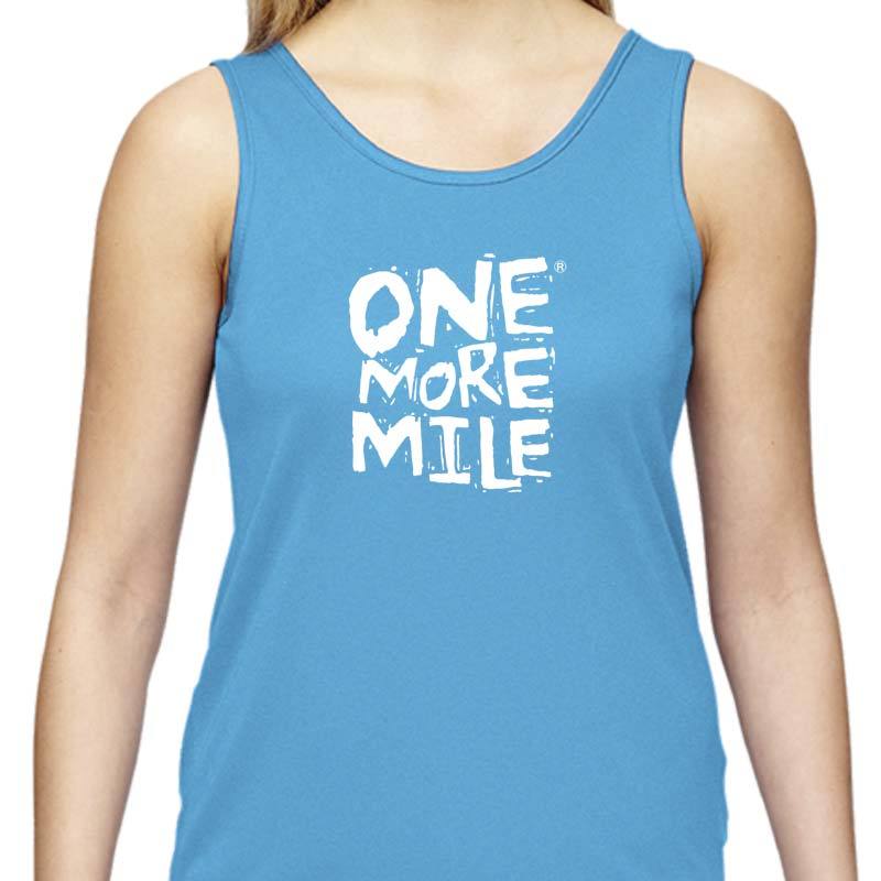 Ladies Sports Tech Tank Crew - "One More Mile"