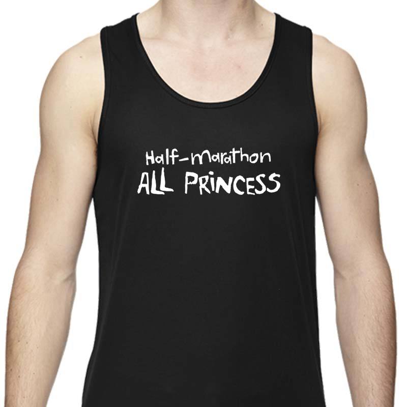 Men's Sports Tech Tank - "13.1 Half Marathon, All Princess"