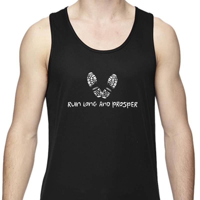 Men's Sports Tech Tank - "Run Long And Prosper"